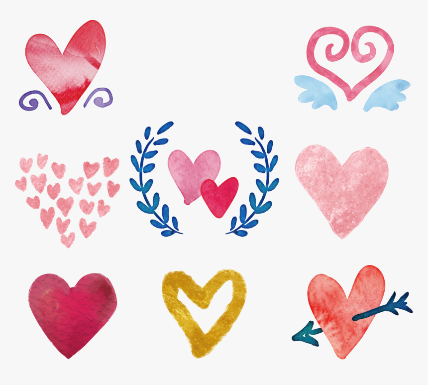 Painting Heart Drawing - Free Watercolor Love, HD Png Download