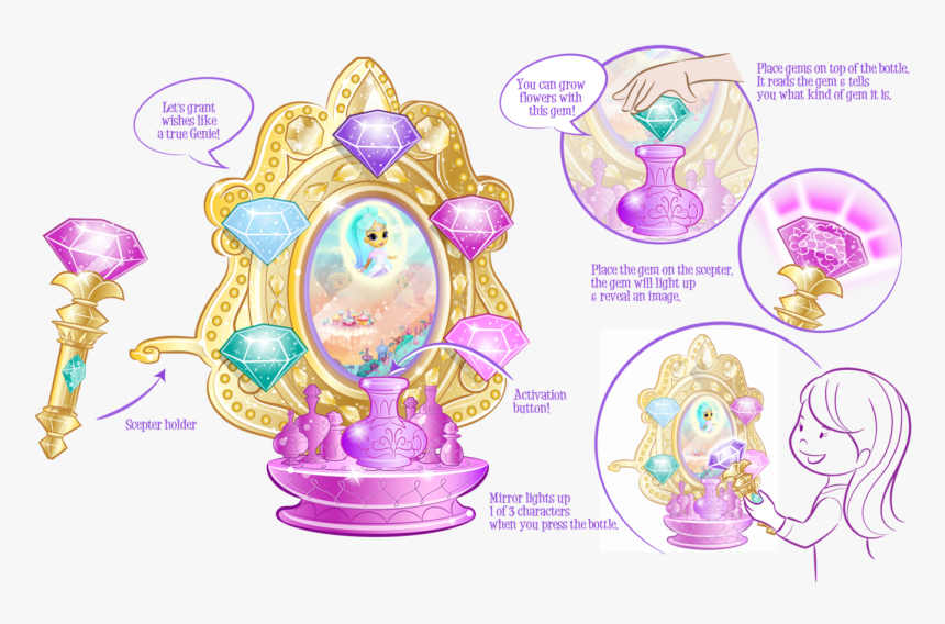 Shimmer & Shine Playset - Cartoon, HD Png Download