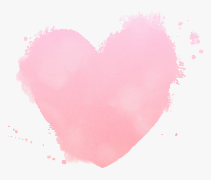 Transparent Watercolor Heart Png - Watercolor Pink Heart Png, Png Download