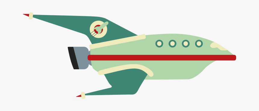 Títulos De Crédito De Futurama Motion Graphics - Futurama Ship Png, Transparent Png