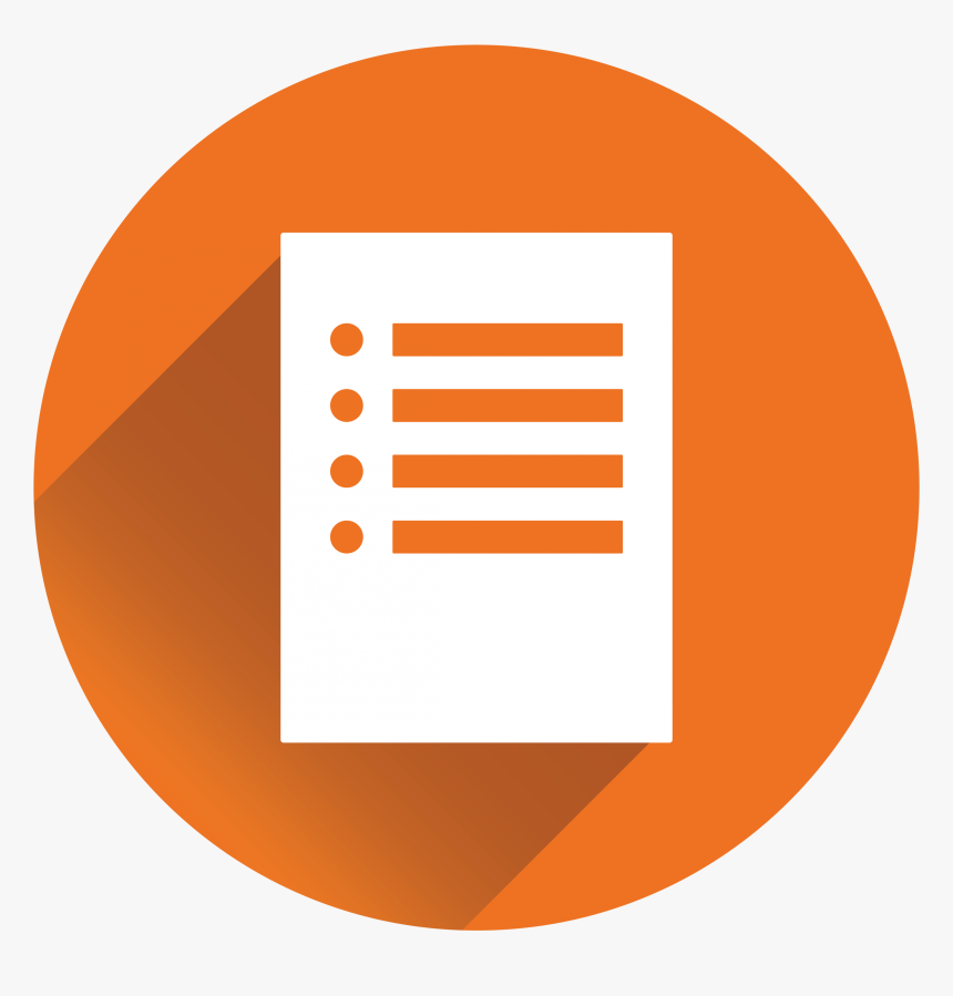 Questionnaire Icon Orange Png, Transparent Png