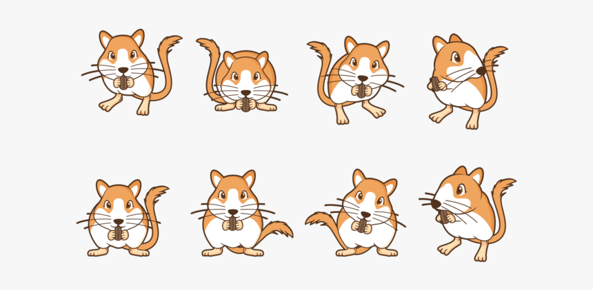 Cute Cliparts Gerbils - Cartoon, HD Png Download
