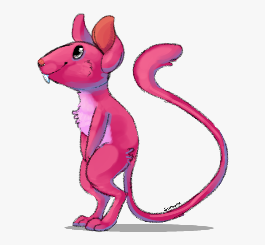 Rose Bud The Cute Gerbil - Cartoon, HD Png Download