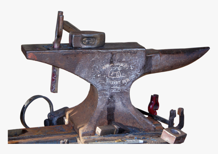 Anvil, Forge, Bending, Blacksmith, Hammer, Metal - Marteau De Forgeron, HD Png Download