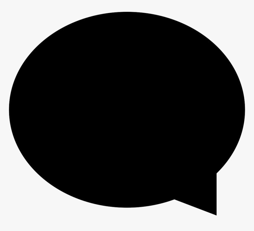 Talk Bubble - Black Dot, HD Png Download