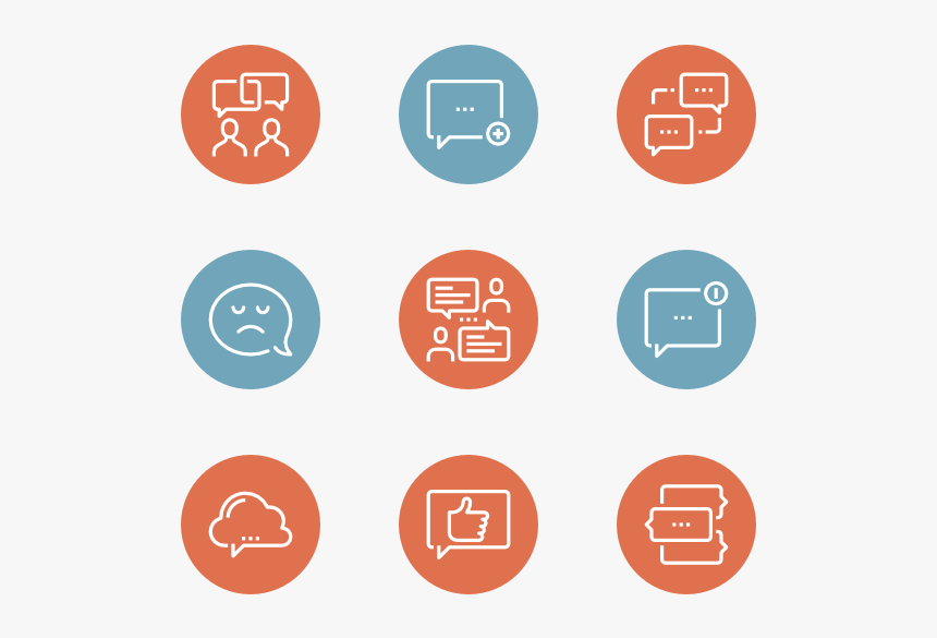 Message Bubbles - Circle, HD Png Download