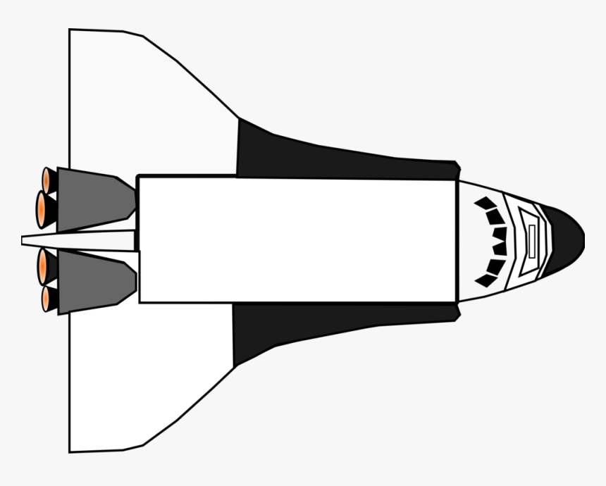 Monochrome,angle,music - Space Shuttle Clipart, HD Png Download