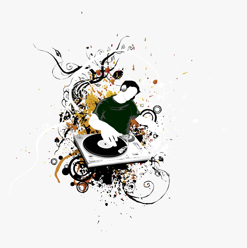 Disc Jockey Party Flyer Poster - Dj Clipart Png, Transparent Png