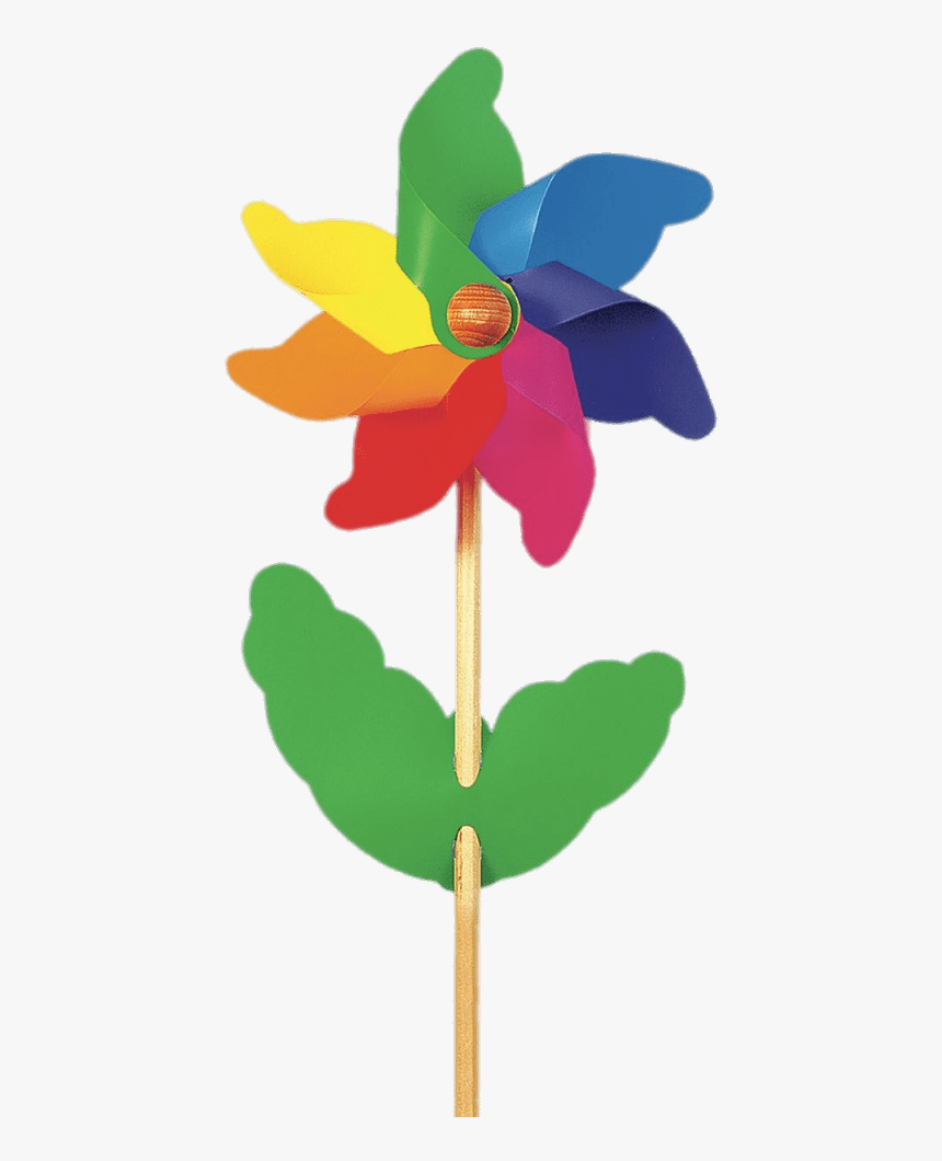 Flower Windmill Toy - Windmill Toy Transparent Background, HD Png Download