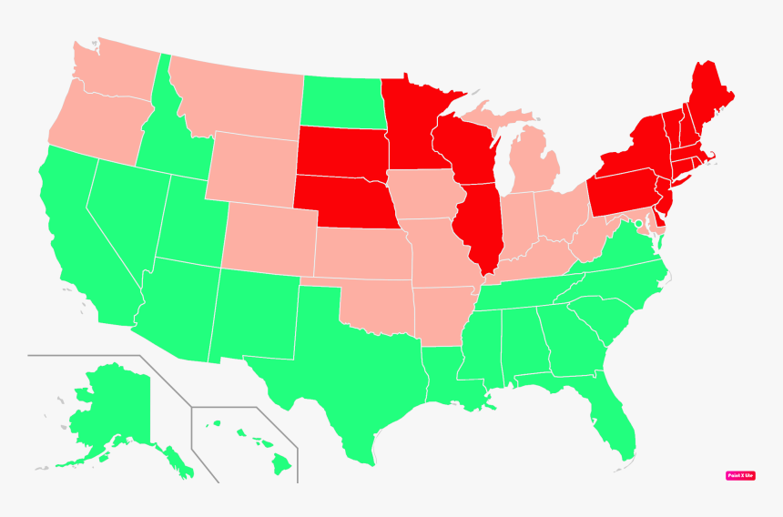 Irish Catholics By State - States With Death Penalty, HD Png Download
