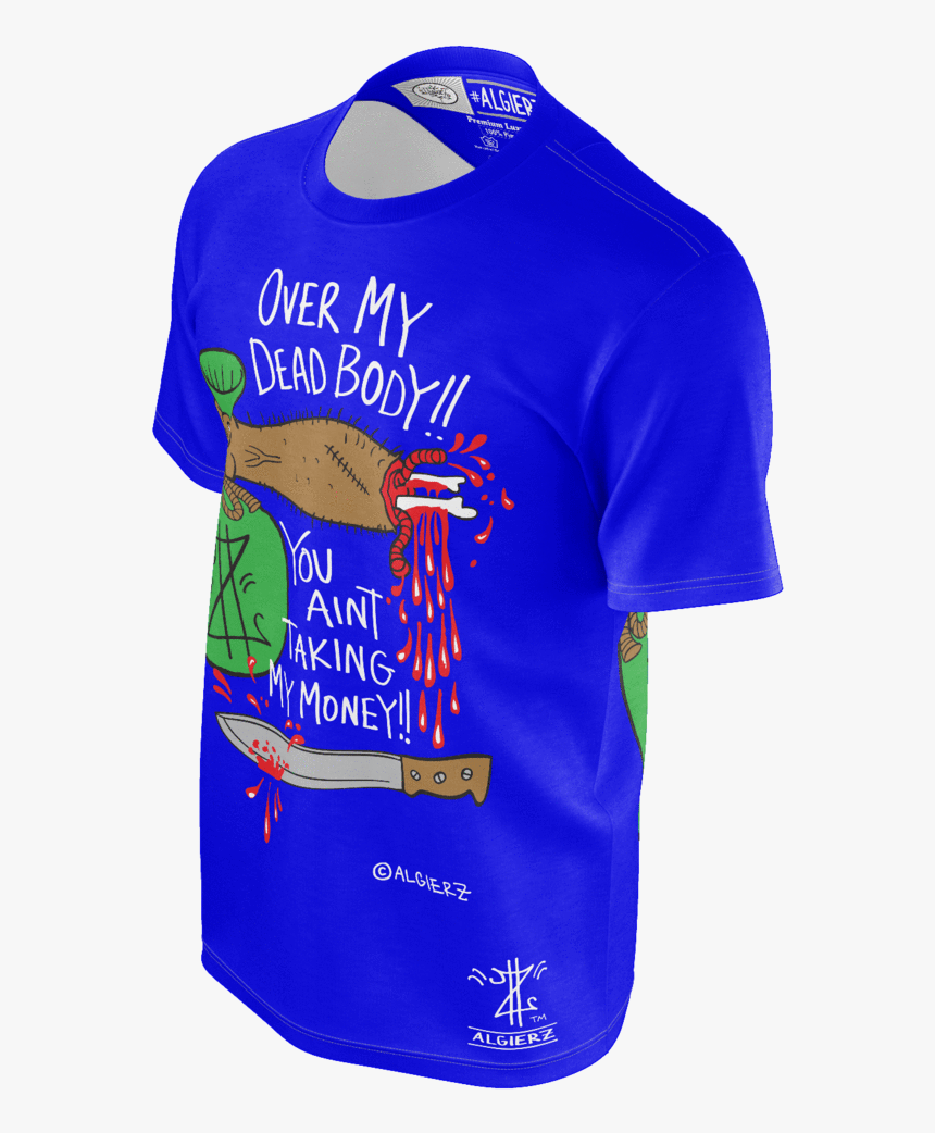 Over My Dead Body T-shirt, Royal Blue - Active Shirt, HD Png Download