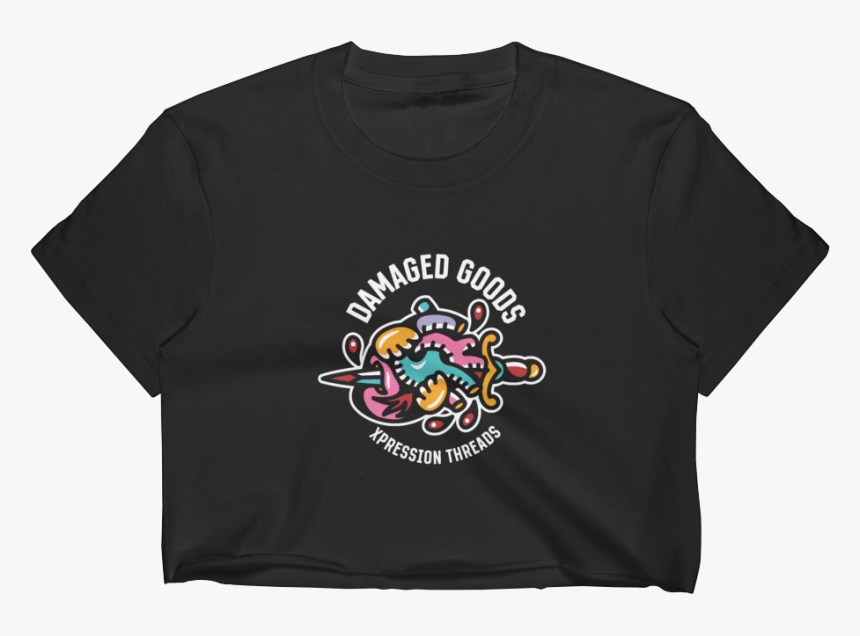 Image Of Damaged Goods Crop Top - Illustration, HD Png Download