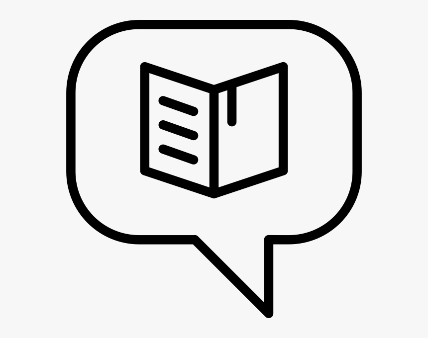 Transparent Thinking Bubble Clipart - Book In Circle Icon, HD Png Download