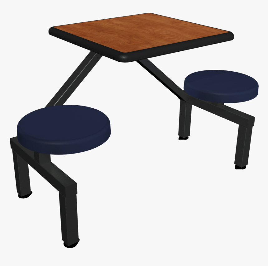Jupiter Two Seat With Wild Cherry Laminate Black Dur - Six Seat Cafeteria Table, HD Png Download