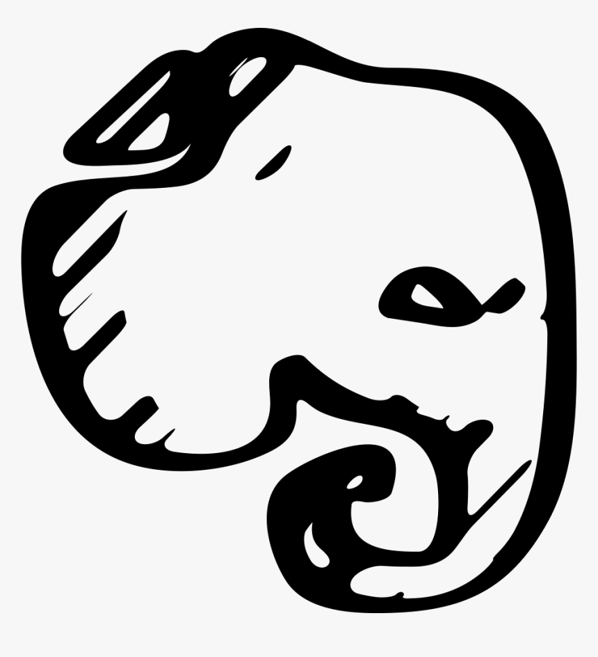 Evernote Logo Sketch - Szkic Logo, HD Png Download