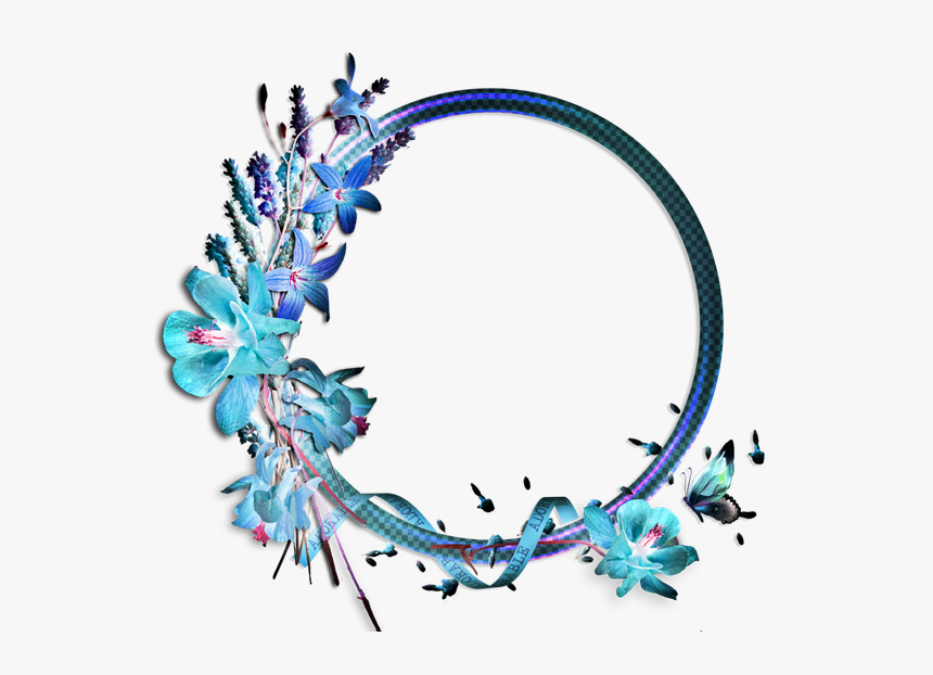 Purple Flowers Borders And Frames, HD Png Download