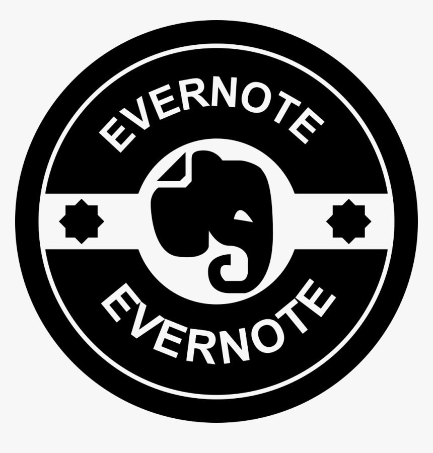 Evernote Retro Badge - Follow Me On Twitter Logo, HD Png Download