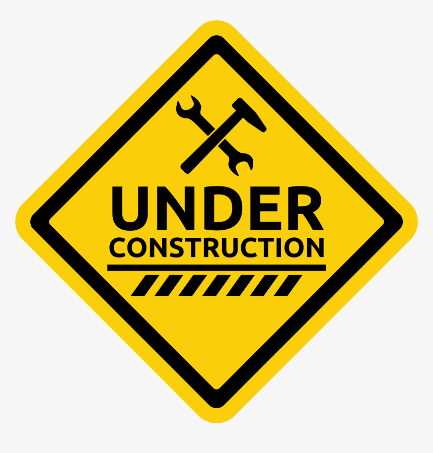 Clip Art Warning Sign Png Best - Png Page Under Construction, Transparent Png