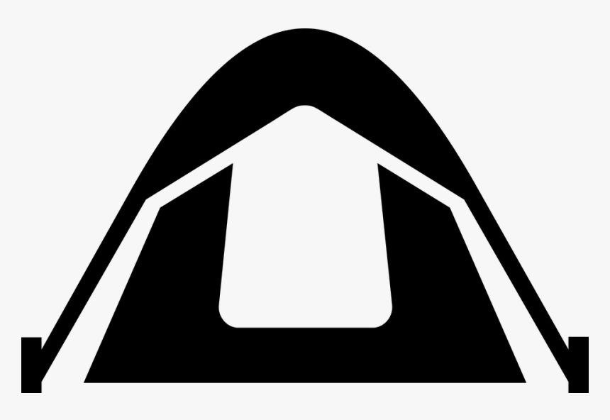 Black Tent Png Image - Tent Clipart Black, Transparent Png