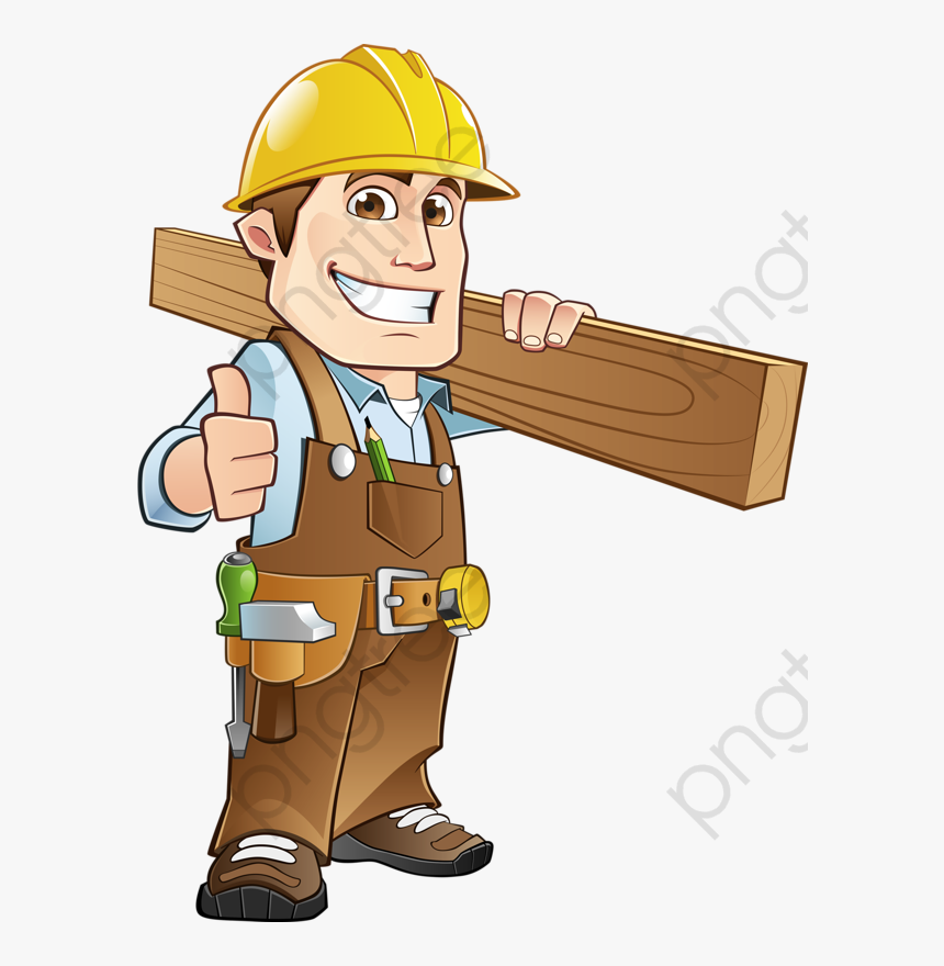 Transparent Build Clipart - Carpenter Clipart, HD Png Download