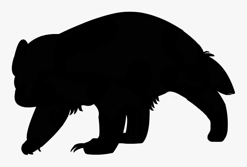 Transparent Pencil Silhouette Png - Badger Silhouette No Background, Png Download