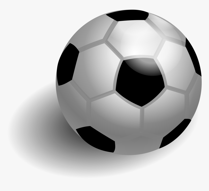 Free Soccer Ball With Shadow And Vector Clipart - Transparent Soccer Ball With Shadow, HD Png Download