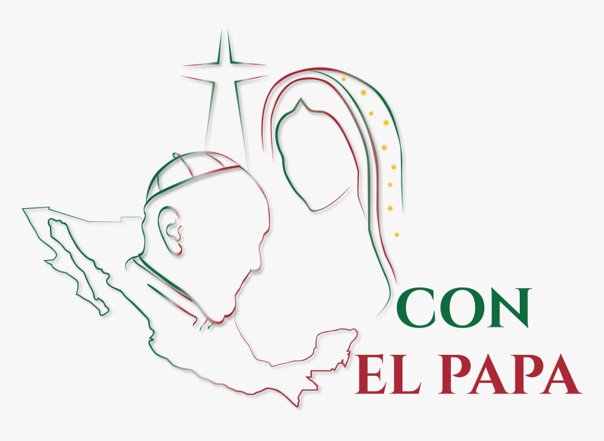 Con El Papa - Visita Papa Logo, HD Png Download
