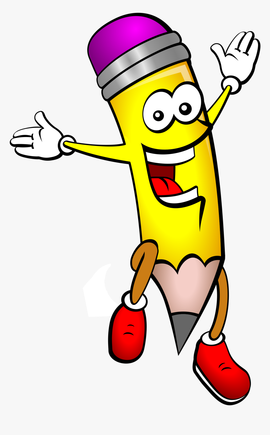 Clipart - Cartoon Pencil Clipart, HD Png Download