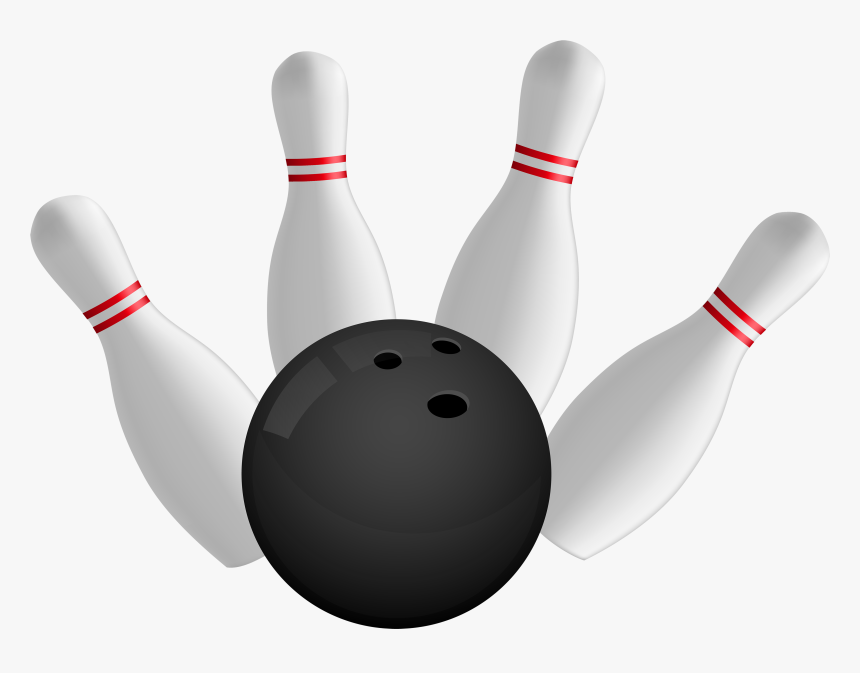 Bowling Ball And Pins Png Clipart - Bowling Clipart Png, Transparent Png