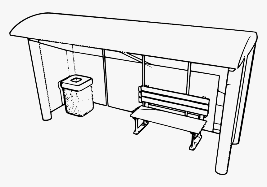 Draw A Bus Station, HD Png Download