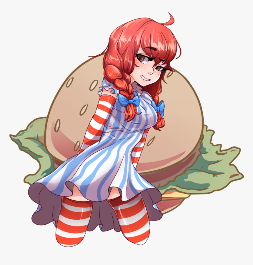 Wendys Girl Fan Art, HD Png Download
