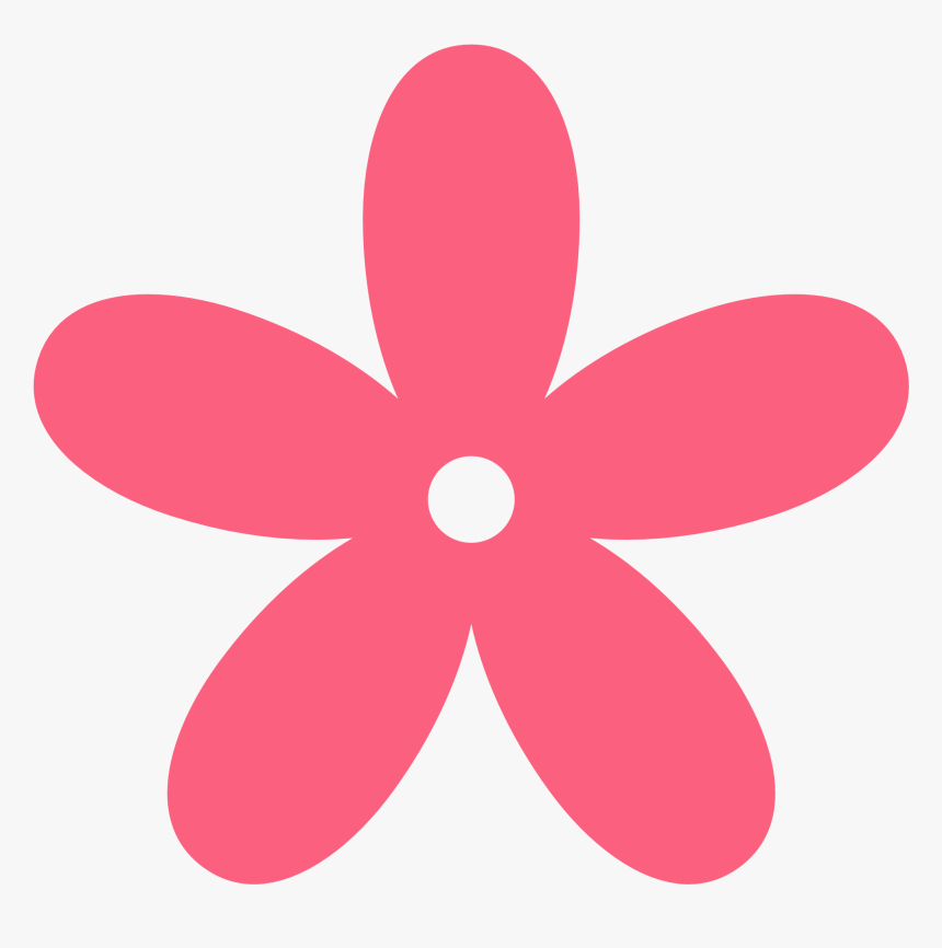Flowers Hot Pink Flower Clipart Free Clipart Images - Flower Clipart Png, Transparent Png