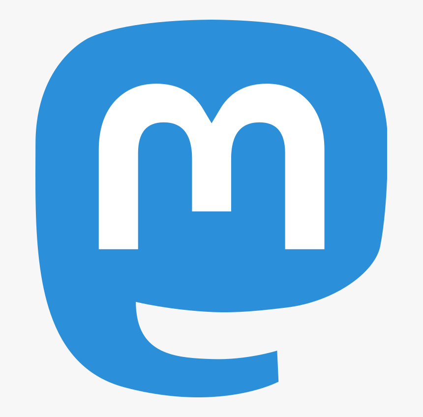 Blue,area,text - Mastodon Social Icon, HD Png Download