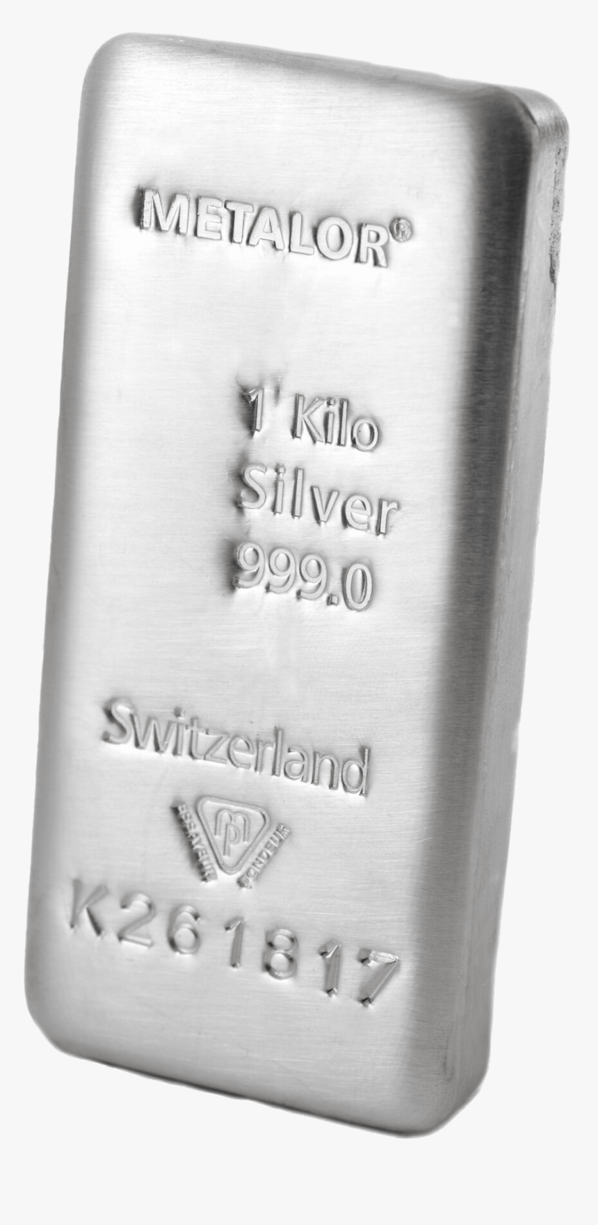 1kg 999 Metalor Silver Bullion Precious Metals Bar - Label, HD Png Download