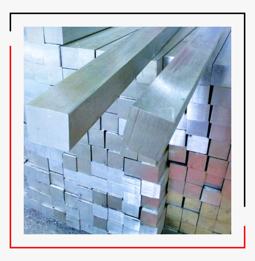 Stainless Steel Bright Square Bars Manufacturer - - Aluminium Square Rods, HD Png Download