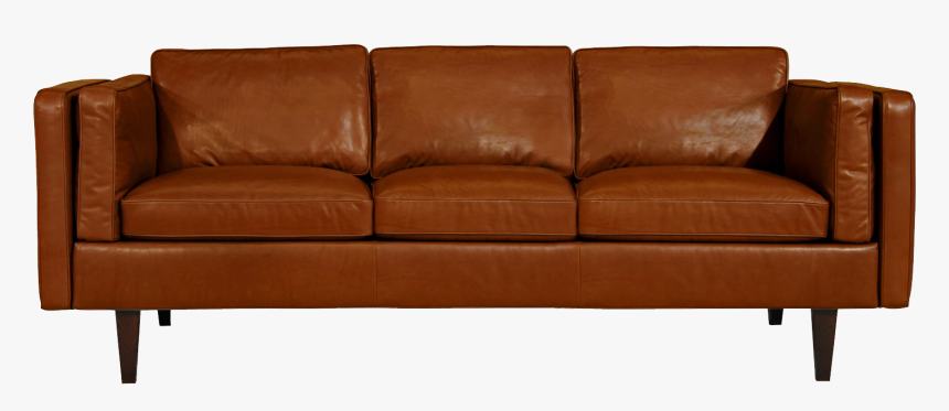Transparent Modern Sofa Png - Brown Couch Png, Png Download