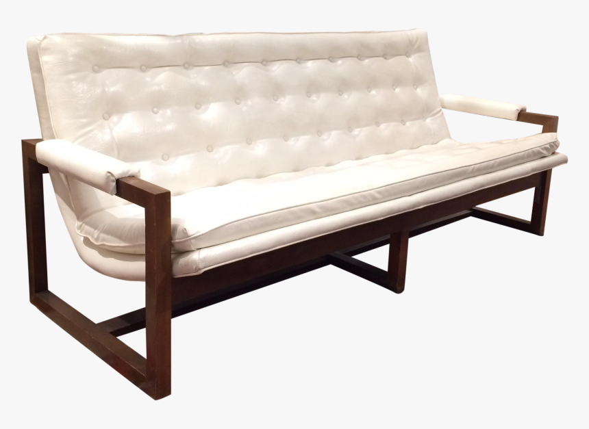 M#century Modern White Galax Scoop Sofa On Chairish - Studio Couch, HD Png Download