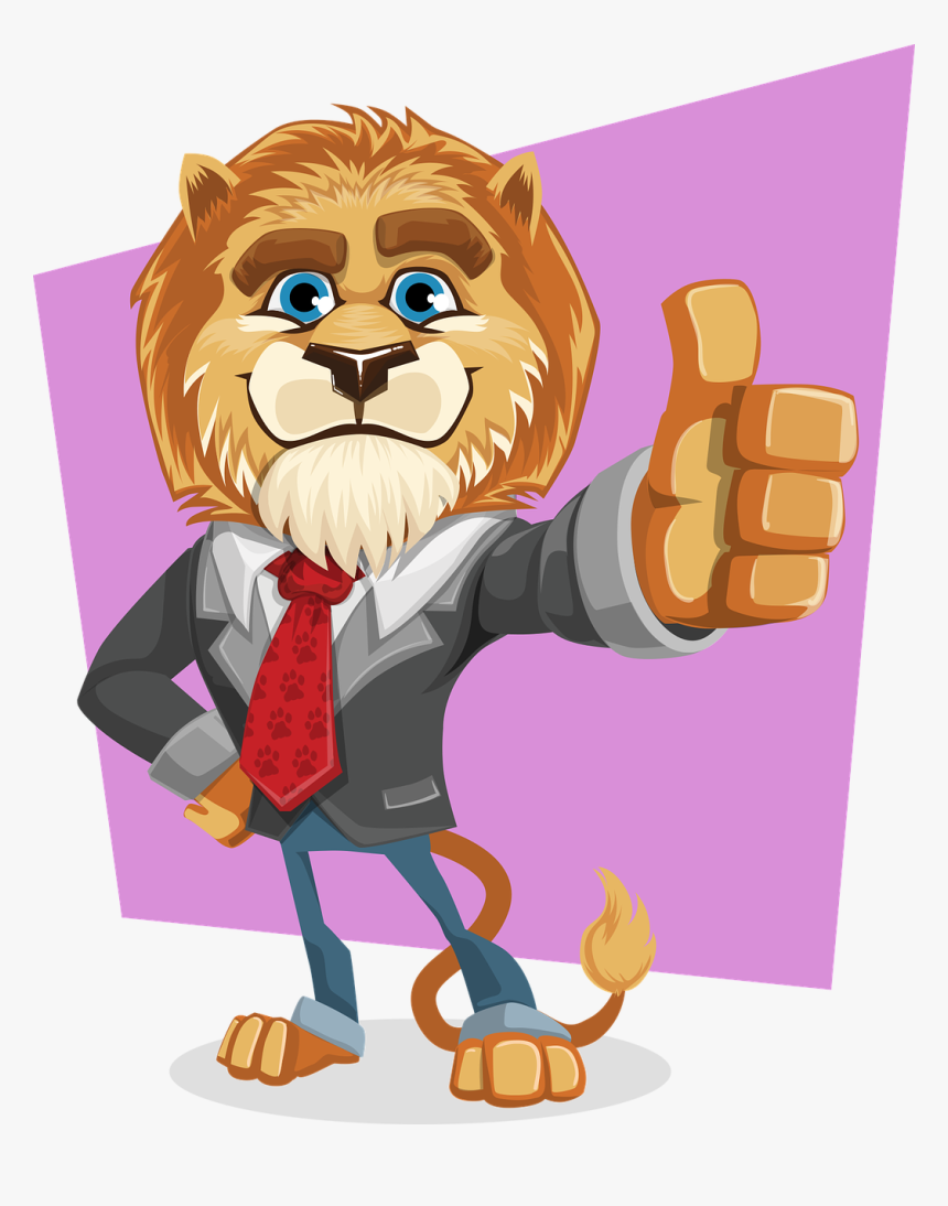 Cartoon Animal In Suit, HD Png Download