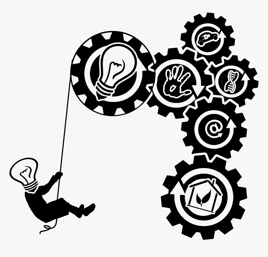 Idea, Action, A Better Home Clip Arts - Creativity Logo Black And White, HD Png Download