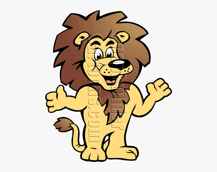 Lion King Mascot - Lion Gezeichnet, HD Png Download