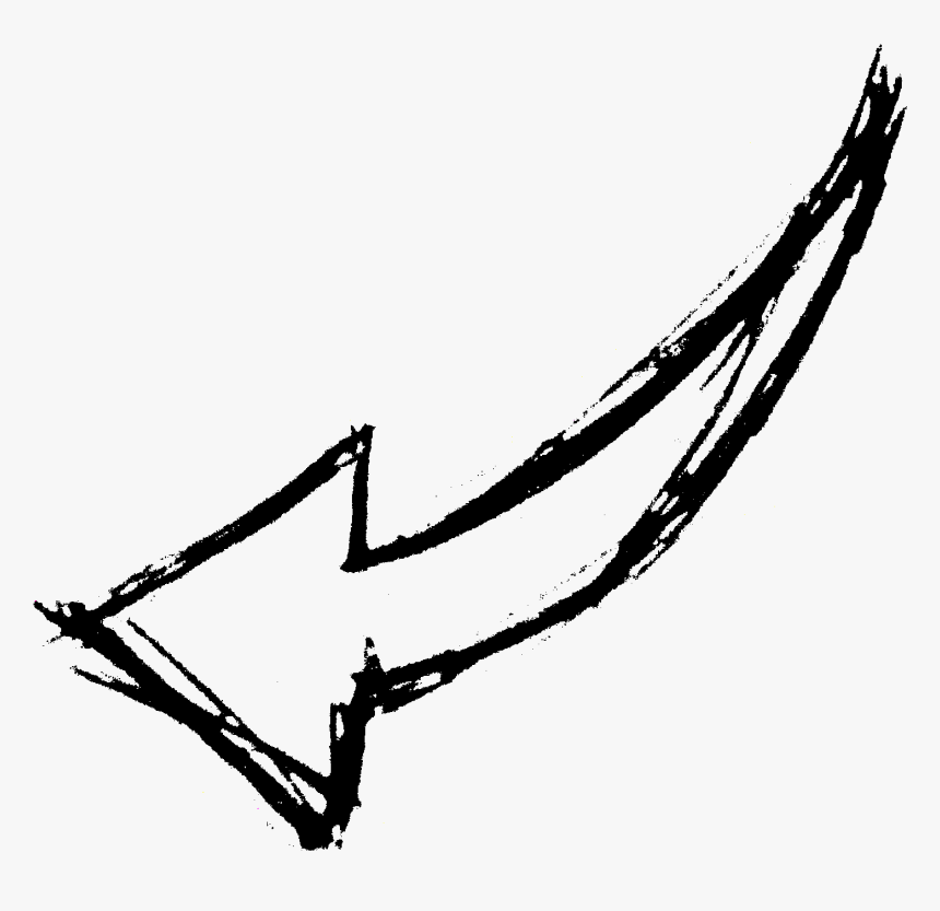 Hand Drawn Arrow Png Transparent, Png Download