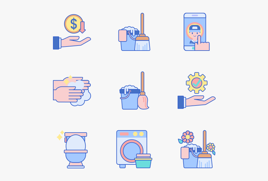 Cleaning Vector Icon Png, Transparent Png