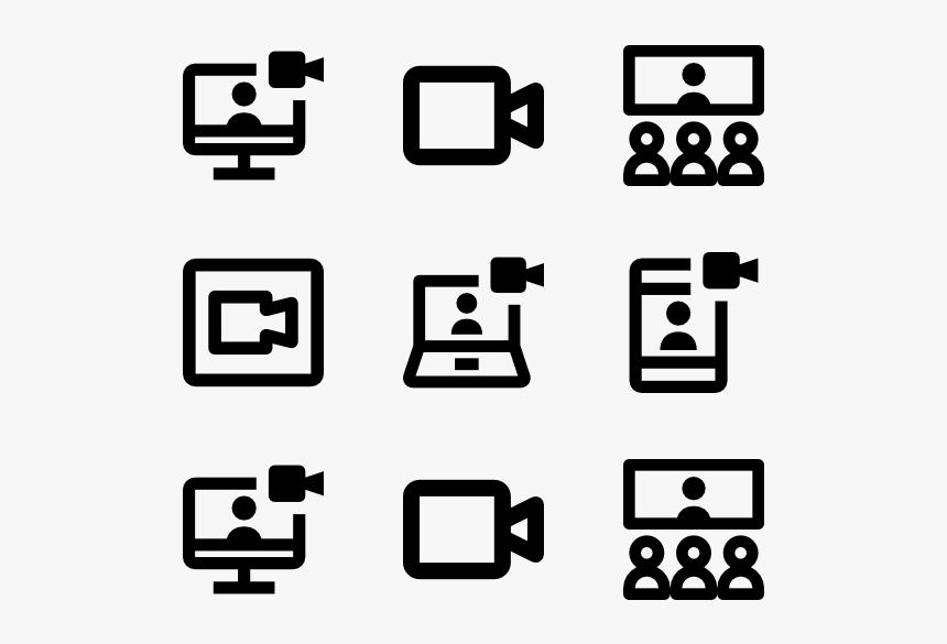 Video Call - Technology Icons Png, Transparent Png