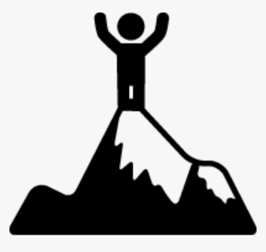 Computer Icons Mountain Hiking Clip Art - Top Of The Mountain Icon, HD Png Download