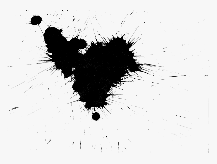Salpicadura En Blanco Y Negro , Png Download - Monochrome, Transparent Png