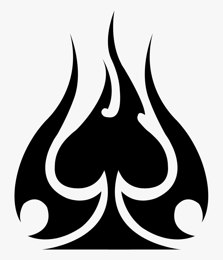 Spades Tribal By Youngsharkswish On Clipart Library - Illustration, HD Png Download