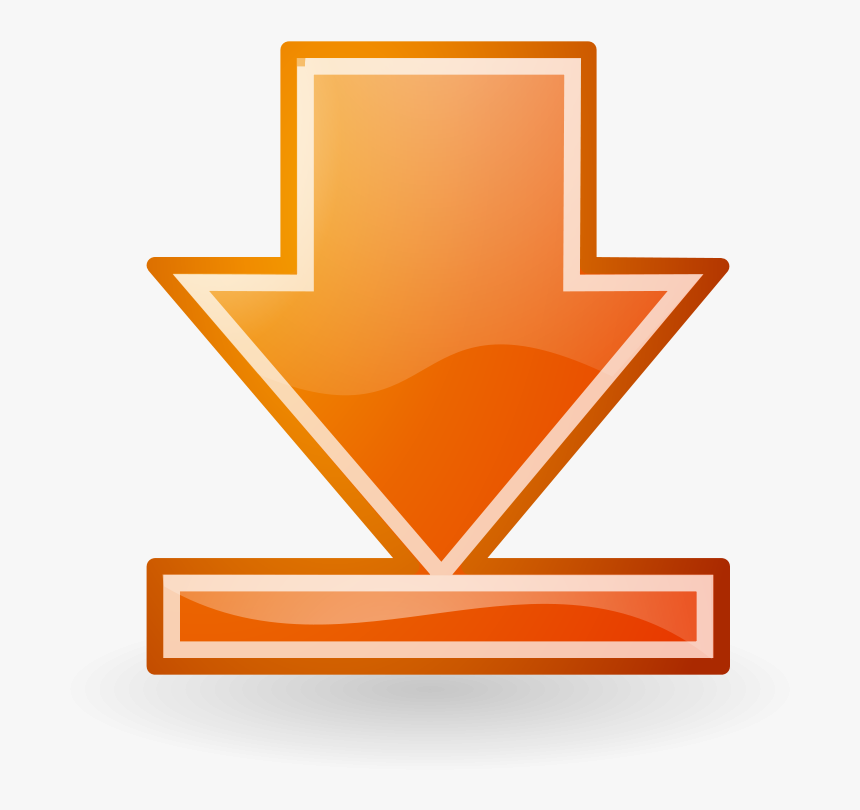 Down Red Arrow Png, Transparent Png