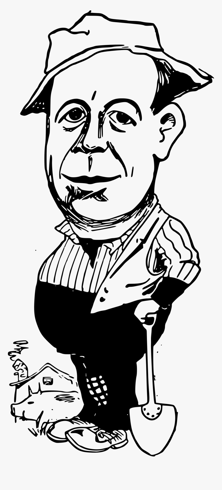 Farmer And Spade Clip Arts - Clip Art, HD Png Download