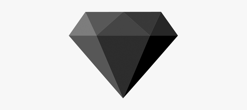 Clip Art Diamante Negro Png - Triangle, Transparent Png