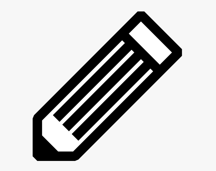 Black And White Pencil Svg Clip Arts - Black And White Icon, HD Png Download